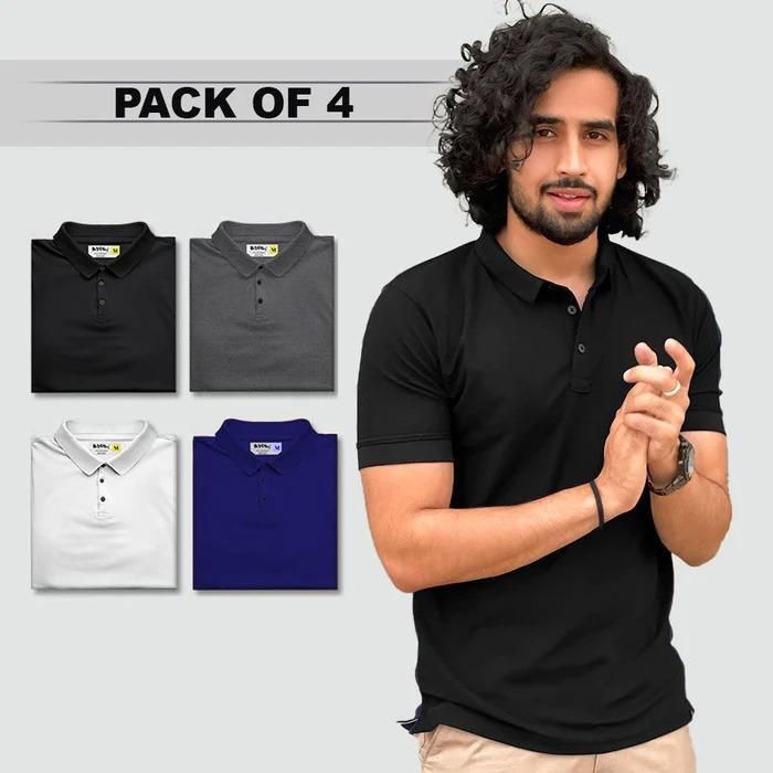 UrbanEdge – Men’s Polo T-Shirt Pack of 4