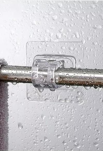 SecureStick Self-Adhesive Rod & Hook Clips