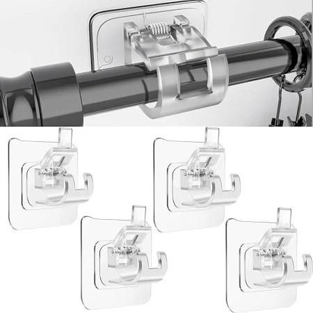 SecureStick Self-Adhesive Rod & Hook Clips