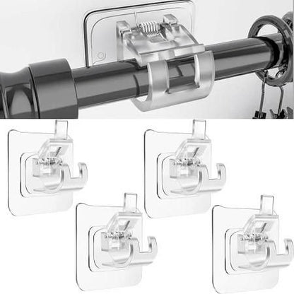 SecureStick Self-Adhesive Rod & Hook Clips