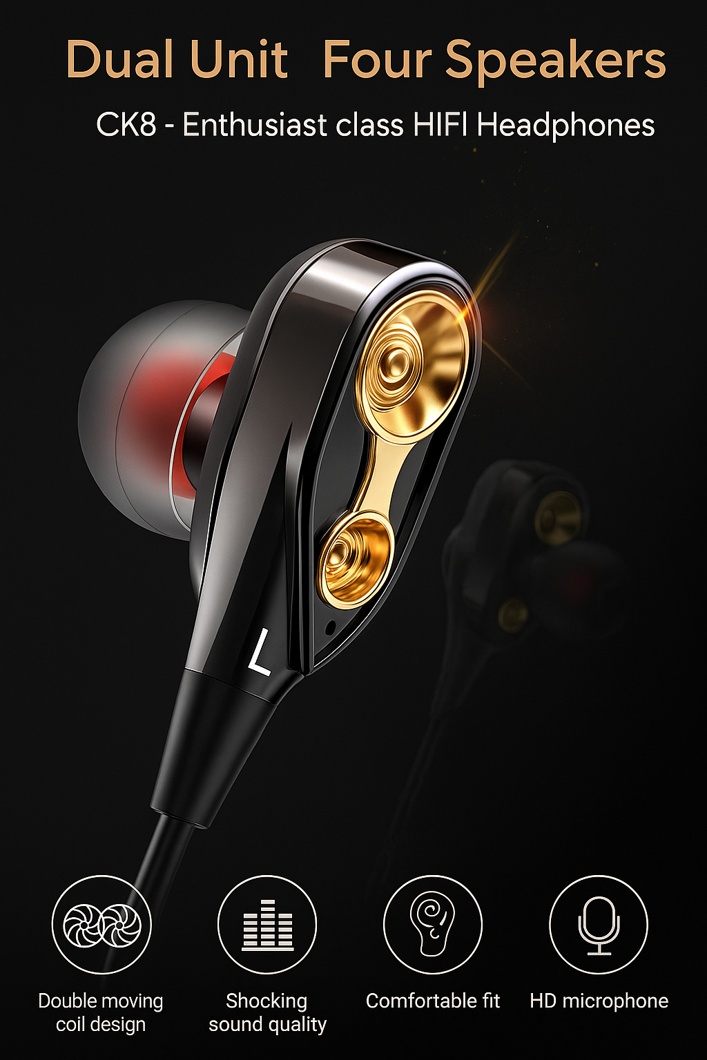 SonicEdge 4D Bass Wired Earphone