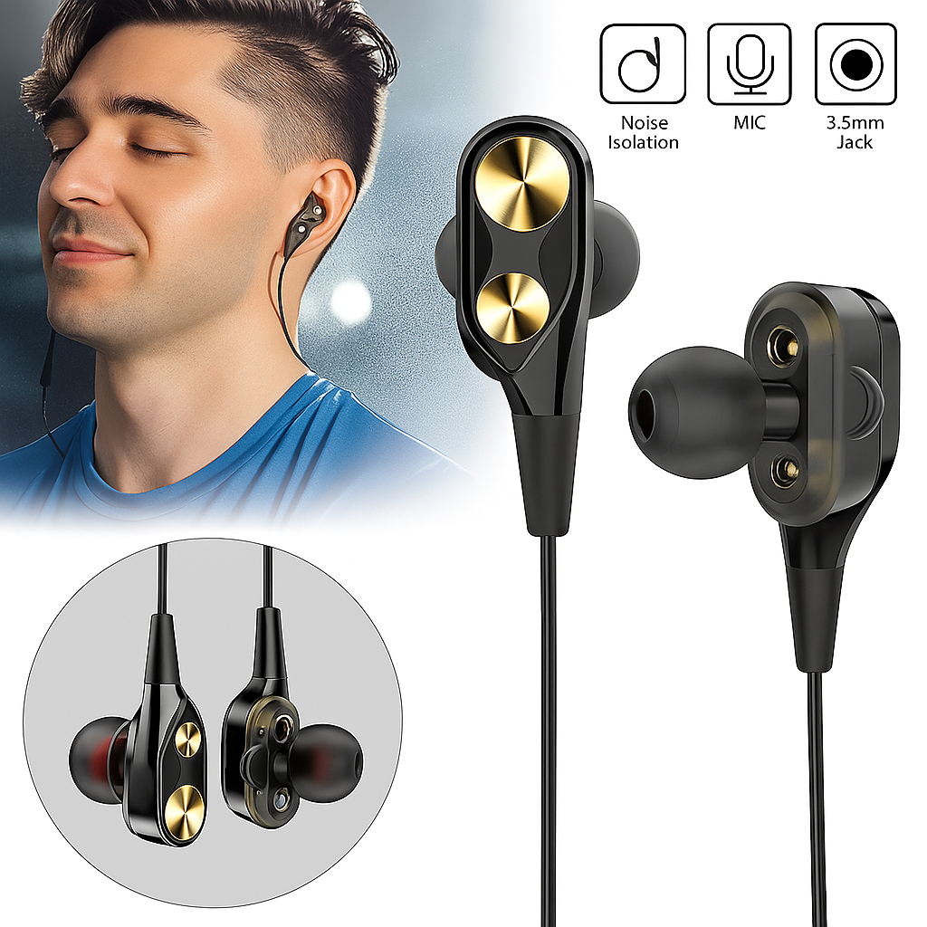 SonicEdge 4D Bass Wired Earphone